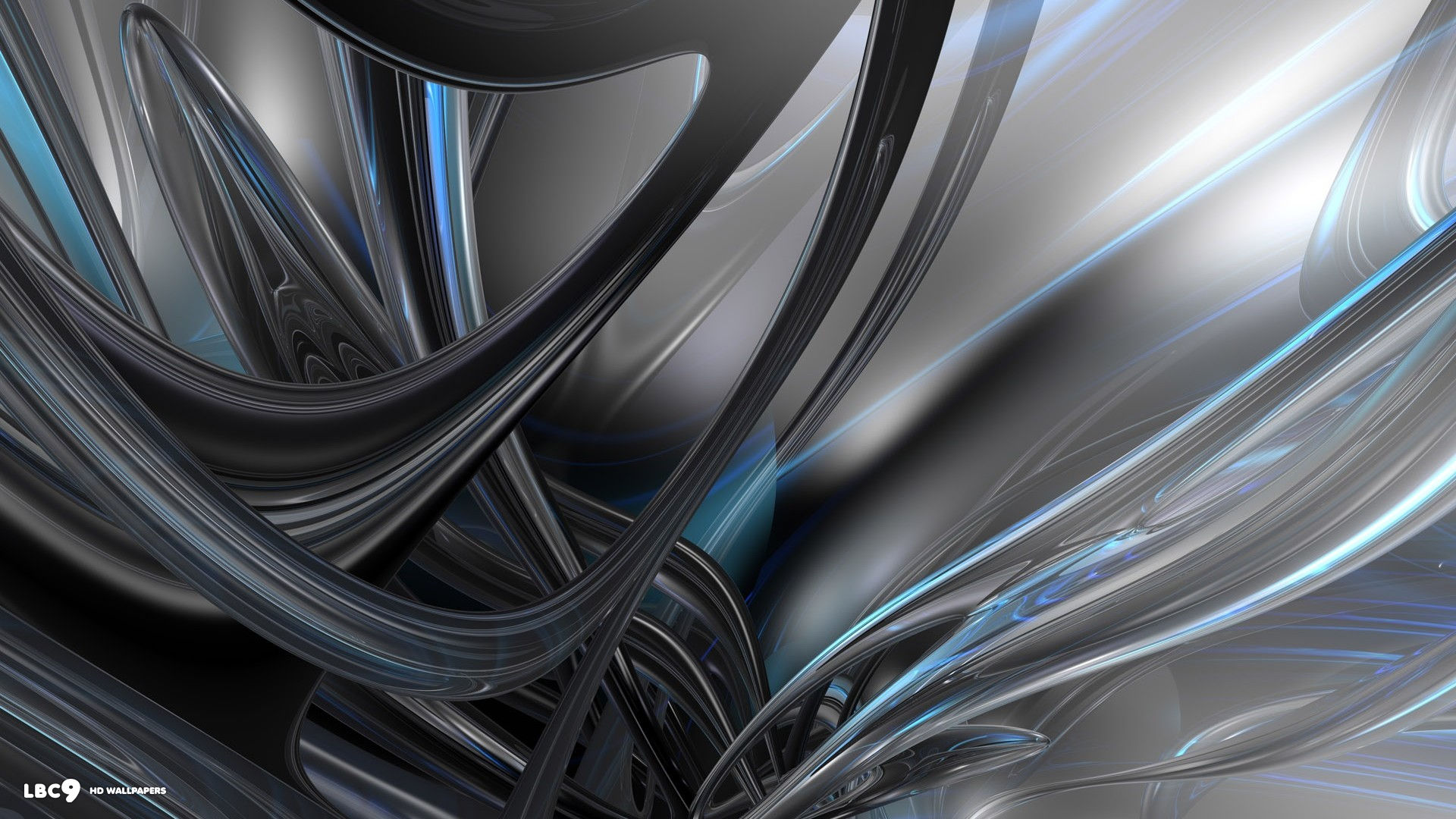 abstract 3d glass lines 1080p