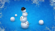 3d snowman