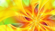 abstract yellow flower lines 1080p