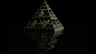 triangles black background