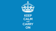 keep calm and carry on blue 1920x1080