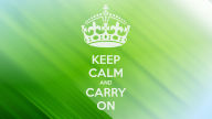 keep calm and carry on green stripes wallpaper