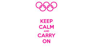 keep calm and carry on olympics flag