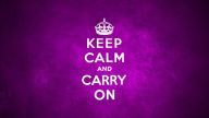 keep calm and carry on purple background 1920x1080