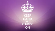 keep calm and carry on purple light abstract desktop wallpaper