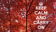 keep calm and carry on wallpaper red trees