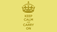 keep calm and carry on yellow hd background