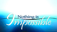 nothing is impossible blue background