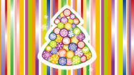 colorful vector christmass tree
