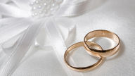 wedding two rings gold white marriage
