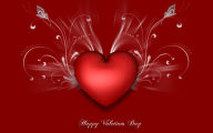 valentines day happy red abstract love big heart desktop background