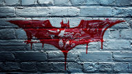 batman dark knight blood logo