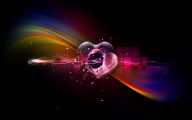 broken heart bullet one shot hearts glass hd wallpaper