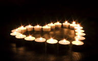 heart candles candle light shape hd wallpaper