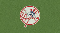 new york yankees logo grass background