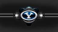 brigham young cougars metal logo 3d