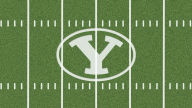 byu cougars logo on football field 1080p