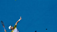 andy murray serving blue tennis hard court full hd