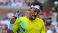 funny fabio fognini gesture