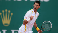 novak djokovic celebrating victory monte carlo