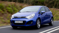 kia rio 5door blue 2011